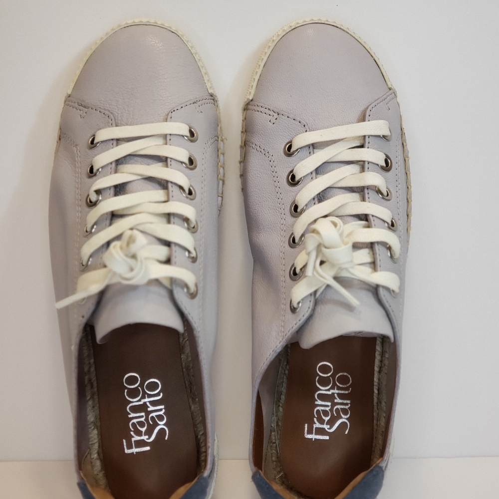 Women's Franco Sarto Leather Sneakers Size US 8 - Picture 8 of 9